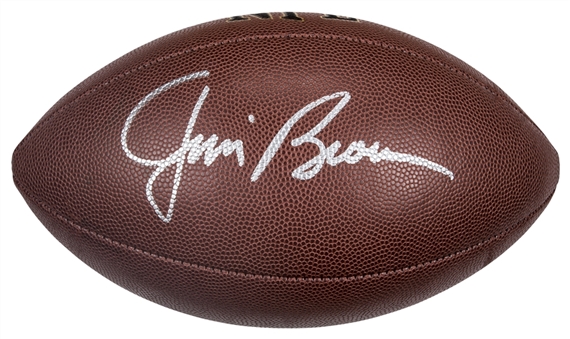 Jim Brown Single Signed Wilson Football (PSA/DNA)